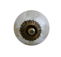 White Etched Ceramic Knob-26