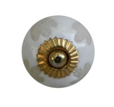 White Etched Ceramic Knob-26