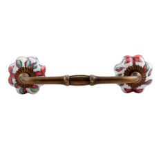 Plumeria Medium Ceramic Bridge Handle