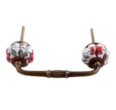 Plumeria Medium Ceramic Bridge Handle