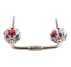 Plumeria Medium Ceramic Bridge Handle