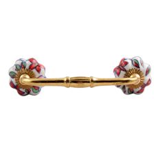 Plumeria Medium Ceramic Bridge Handle