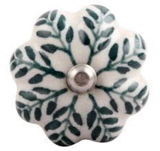 Green Leaf Medium Ceramic Wine Stopper