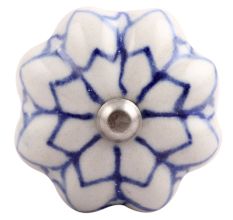 Blue Flower Medium Ceramic Wine Stopper