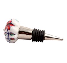Plumeria medium Ceramic Wine Stopper