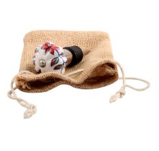 Plumeria medium Ceramic Wine Stopper