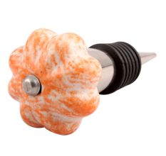 Sprinkled Orange Ceramic Wine Stopper
