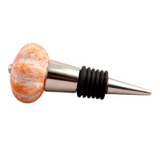 Sprinkled Orange Ceramic Wine Stopper
