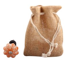 Sprinkled Orange Ceramic Wine Stopper