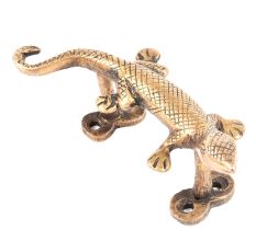 Golden Brass Lizard Door Handle