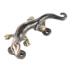 Lizard Shaped Bronze Door Handle