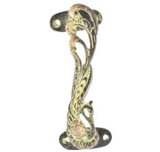 Peacock Bronze Door Pull Handles In Yellow Color