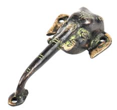 Black Brass Elephant Door Handles