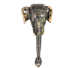 Black Brass Elephant Door Handles