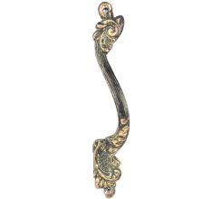 Ethnic Vintage Bronze Door Handle with Patina