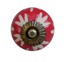Red Etched Ceramic Knob-18
