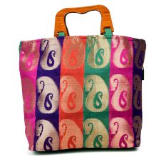 Pasley Brocade Zari Wooden Handle 