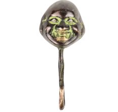 Brass Laughing Buddha Hooks with Patina