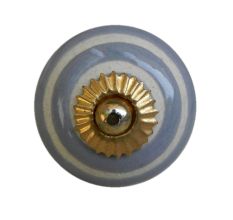 Grey Striped Knob