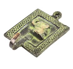 Framed Elephant Solid Brass Single Wall Hooks