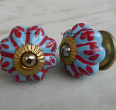 Sky Blue Red Knob