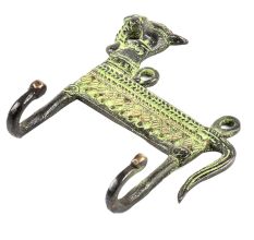 Decorative Bronze Camel Two Wall Hooks