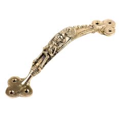 Brass Door Handle In Dokra Art