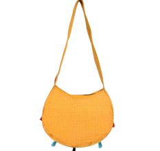 Round Elephant Hand Embroidered Sling Bag