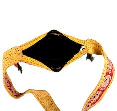 Round Elephant Hand Embroidered Sling Bag