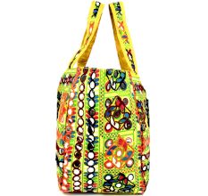Green Banjara Shoulder Bag Coin Mirror Patchwork