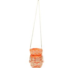 Orange Designer Potli Bag