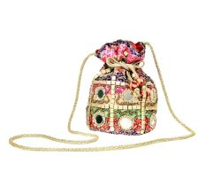 Muticolored Mirror Work Potli Bag