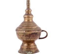 Primitive Handmade Brass Oil Lamp