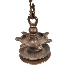 Handmade Sarai Villlaku Hanging Diya Brass Oil Lamp