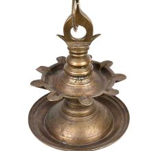 Brass Sara Villakku or Hanging Lamp