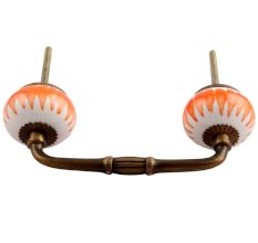 Amber Chakra Ceramic Bridge Handle