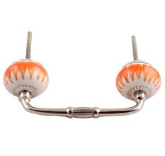 Amber Chakra Ceramic Bridge Handle
