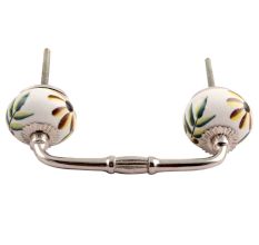 Olive County  Leaf Ceramic Bridge Handle