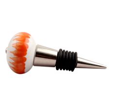 Amber Chakra Ceramic Wine Stopper