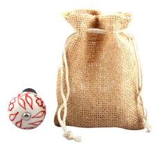 Red Leaf Floral Ceramic Wine Stopper