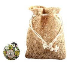 Green Leaf Floral Ceramic Wine Stopper