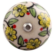 Green Leaf Floral Ceramic Wine Stopper