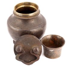 Brass Water Drinking Pot Kamandal with Cap