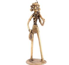 A Brass Tribal Woman Worker