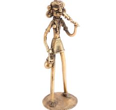 Brass Tribal Inspired Figurines Based on Village Lifestyle