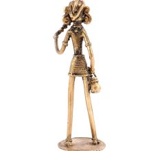 Brass Tribal Inspired Figurines Based on Village Lifestyle