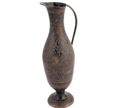 Etched Bronze Mini Footed Pitcher