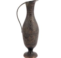 Etched Bronze Mini Footed Pitcher