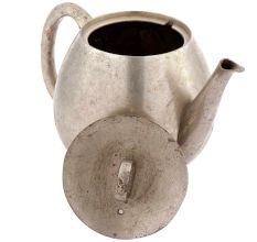 Hand Crafted Nickel Plated Brass Teapot Kettle