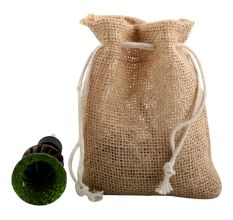 Olive Green Glass Wine Stopper